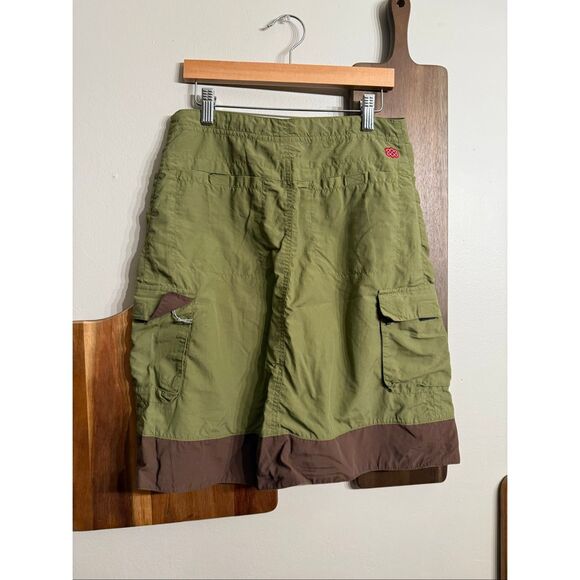 Sherpa Green Brown Adventure Gear Active Colorblock Pencil Skirt Size 4 - Picture 2 of 5
